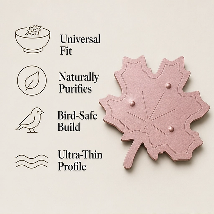 Copperfern – Pure Copper Maple Leaf Bird Bath Water Clarifier + 50% OFF