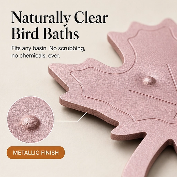 Copperfern – Pure Copper Maple Leaf Bird Bath Water Clarifier + 50% OFF