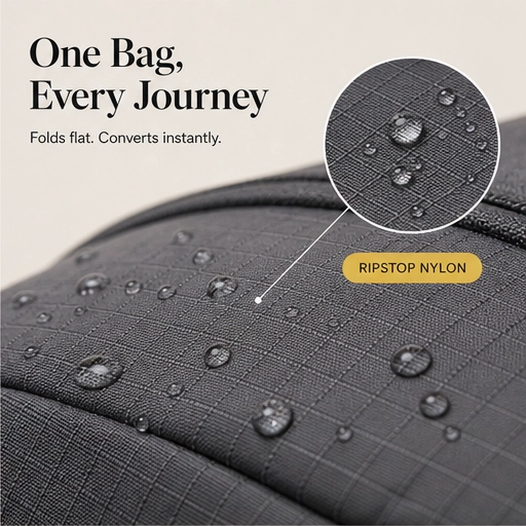 Trivoy – Foldable 3-in-1 Water-Resistant Travel Backpack + 50% OFF