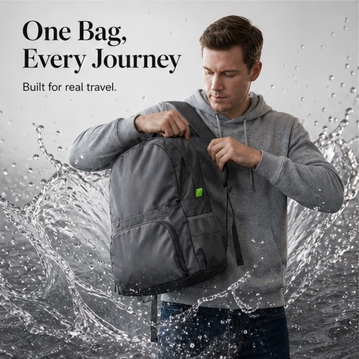 Trivoy – Foldable 3-in-1 Water-Resistant Travel Backpack + 50% OFF