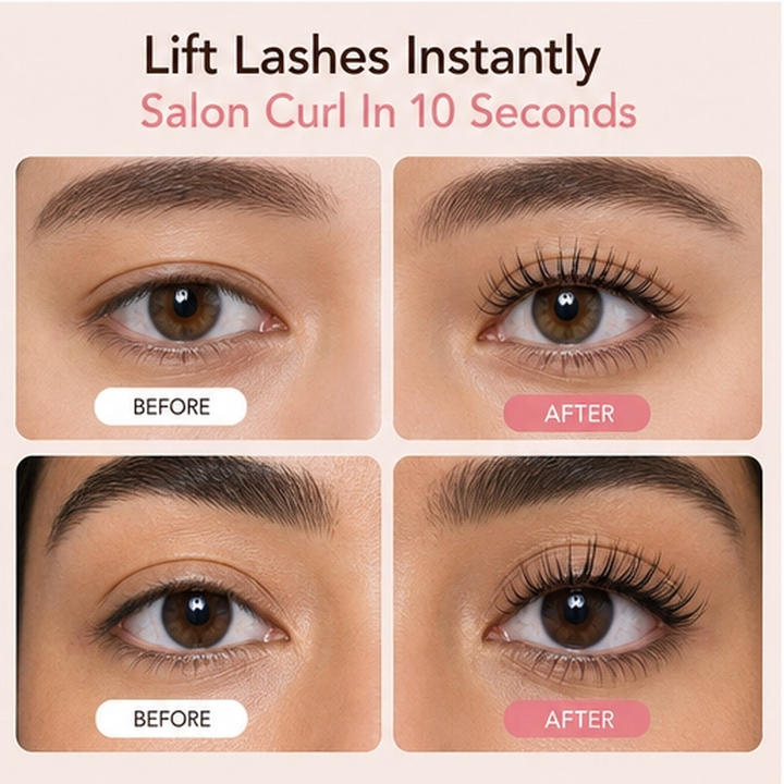 Lashelle – Heated Eyelash Curler with 4 Heat Levels &amp; Digital Display + 50% OFF