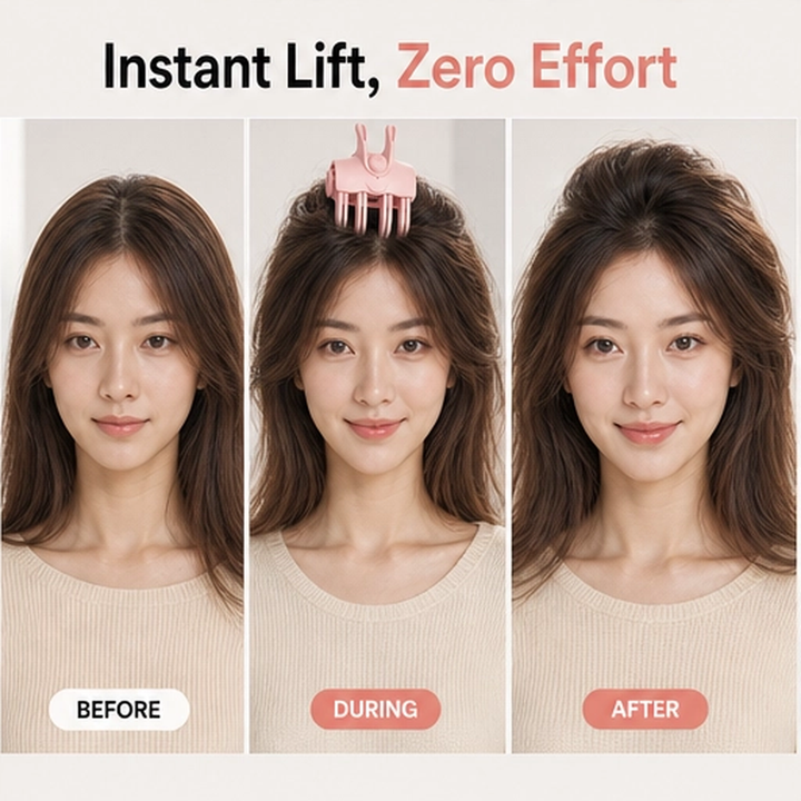 Halora – Cordless Heated Root Lift Volumizing Clip for Fine, Flat Hair + 50% OFF