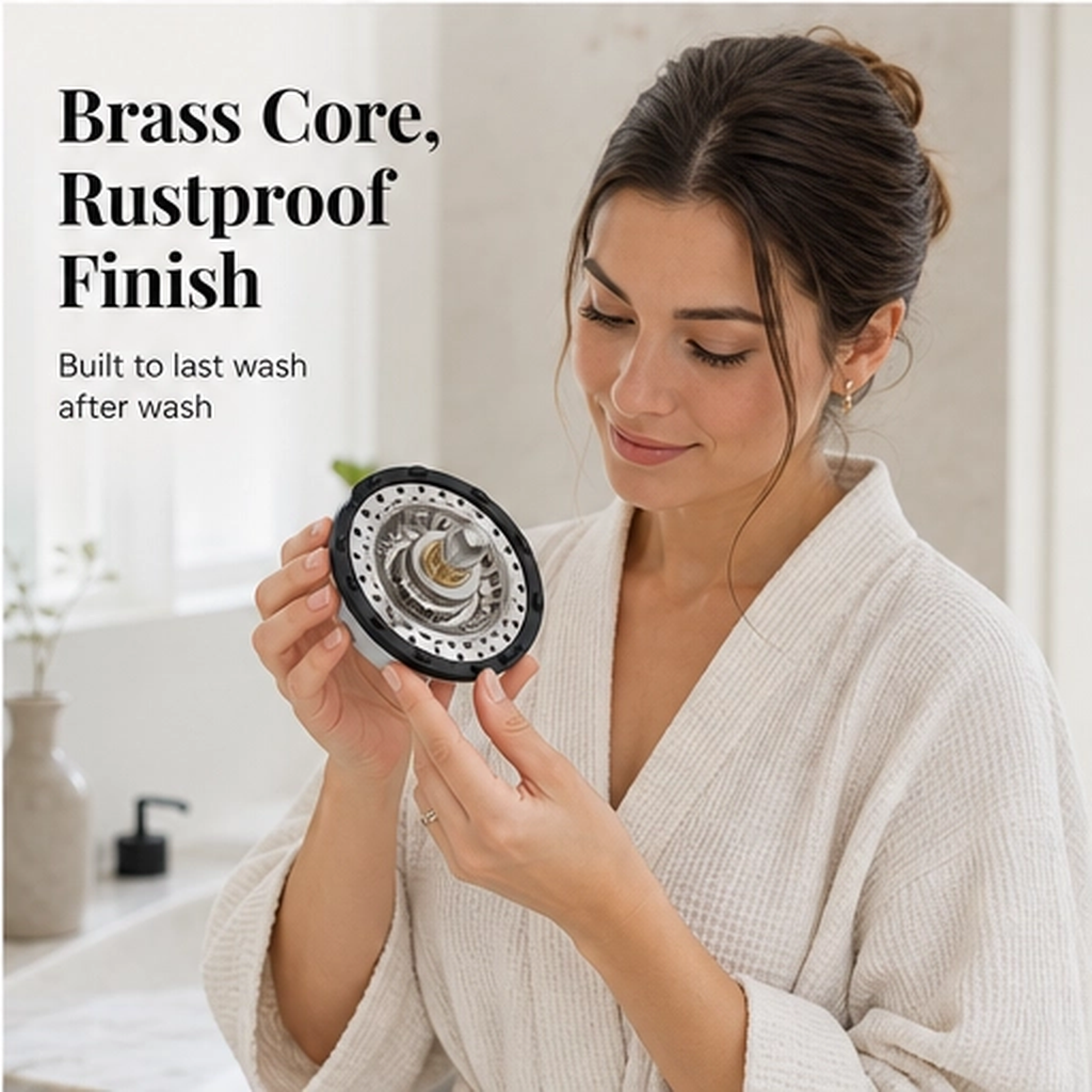 Steelbrook – 3-in-1 Pop-Up Stainless Steel Sink Stopper &amp; Strainer + 50% OFF
