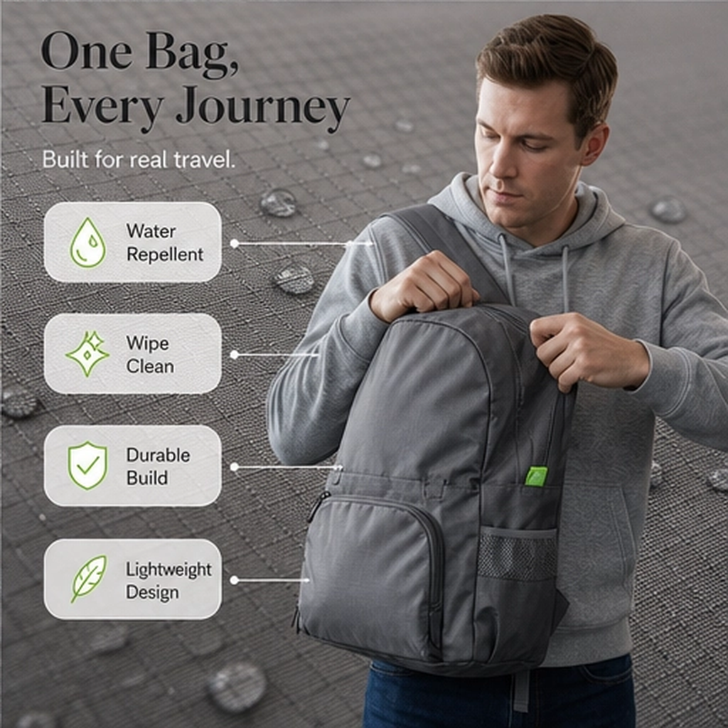 Trivoy – Foldable 3-in-1 Water-Resistant Travel Backpack + 50% OFF