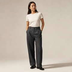 Sartor – Classic Wide-Leg Pleated Suit Trousers + 50% OFF