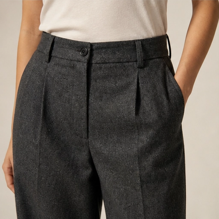 Sartor – Classic Wide-Leg Pleated Suit Trousers + 50% OFF