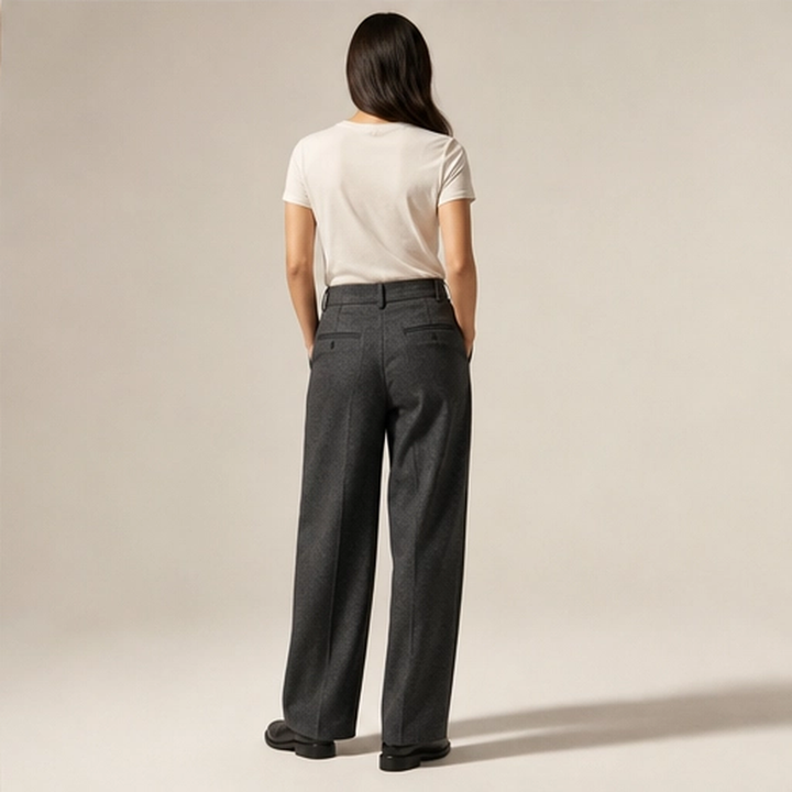Sartor – Classic Wide-Leg Pleated Suit Trousers + 50% OFF
