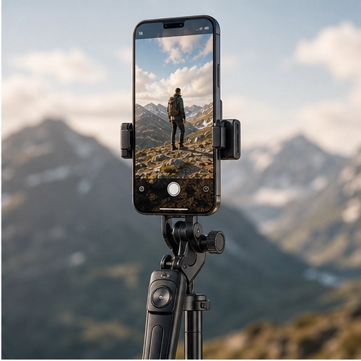 Quadrix – 4-Legged Pop-Up Selfie Stick Tripod, 180cm Extendable with Remote + 50% OFF