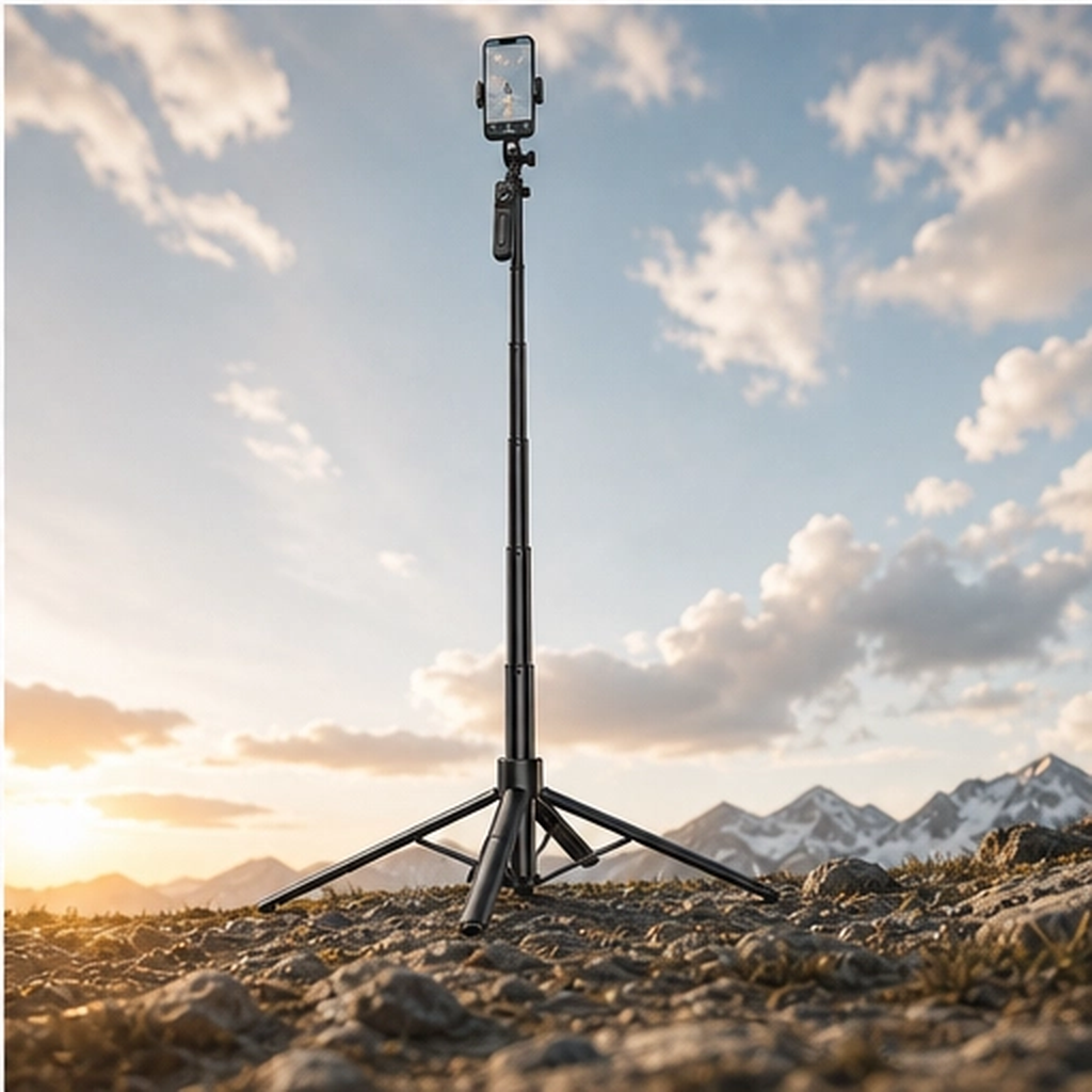 Quadrix – 4-Legged Pop-Up Selfie Stick Tripod, 180cm Extendable with Remote + 50% OFF