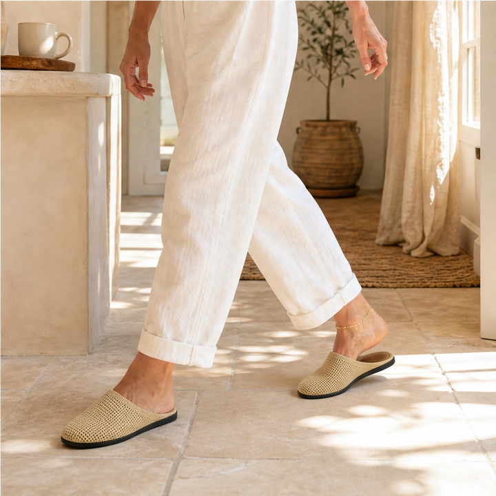 Cloudmere – Breathable Knit Slip-On Mules with Cushioned Sole + 50% OFF