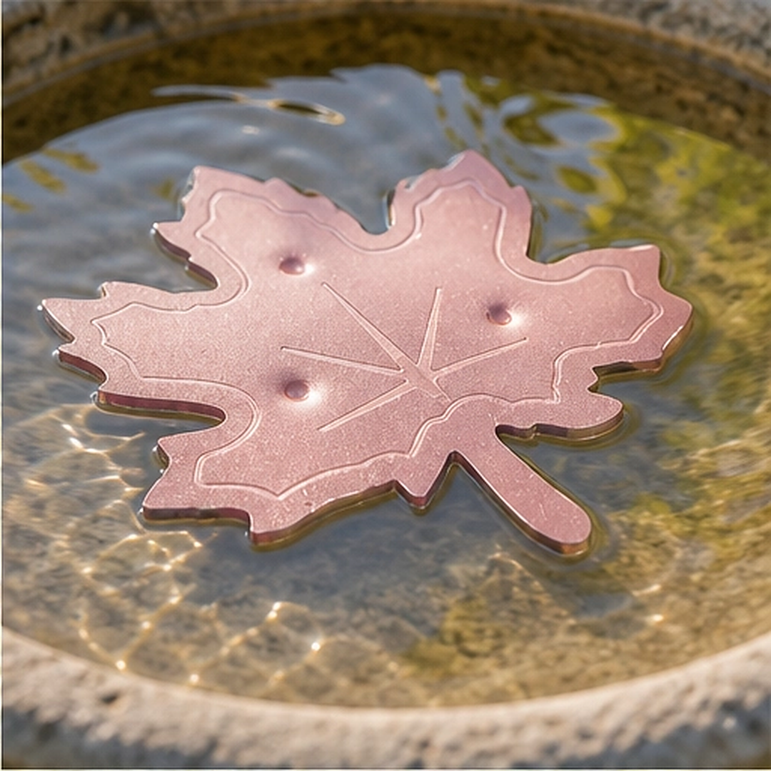 Copperfern – Pure Copper Maple Leaf Bird Bath Water Clarifier + 50% OFF