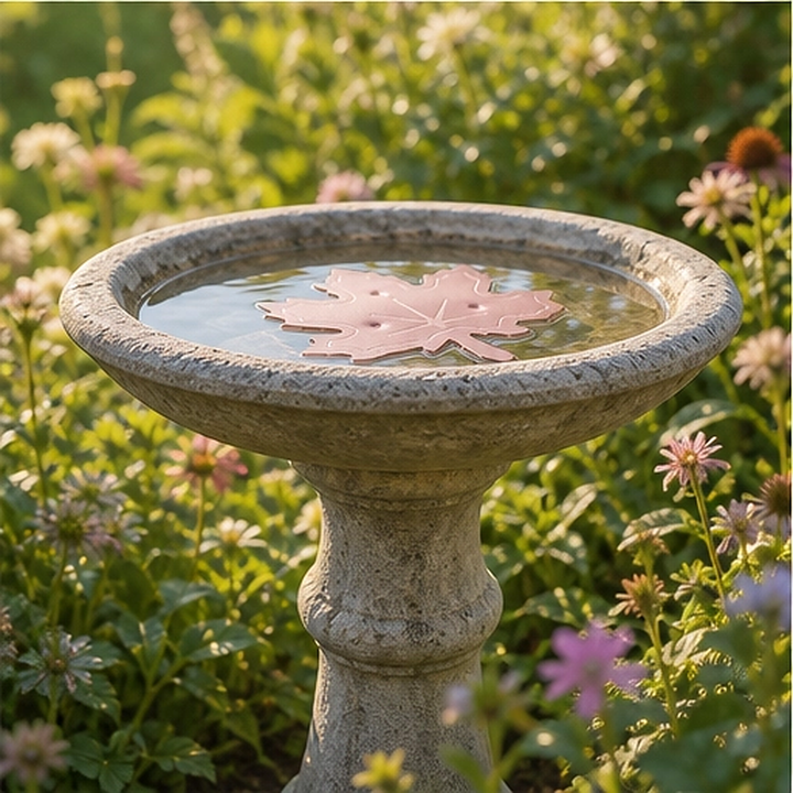 Copperfern – Pure Copper Maple Leaf Bird Bath Water Clarifier + 50% OFF