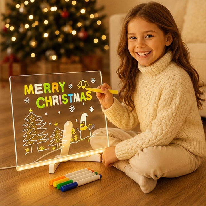 Doodlebeam – Light-Up LED Drawing Board for Kids, Erasable &amp; USB Powered + 50% OFF