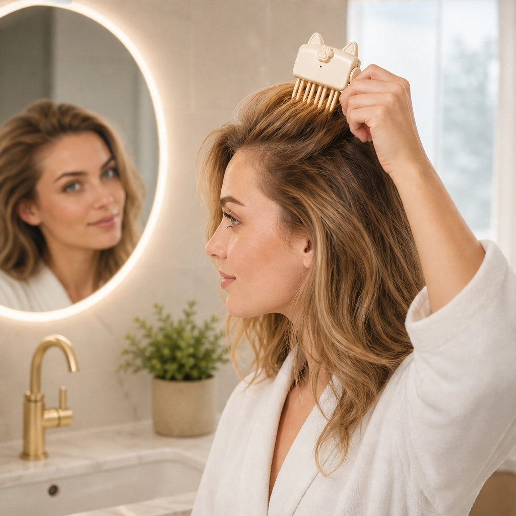Crownelle – Cordless Heated Root-Lift Clip for Fine, Flat Hair + 50% OFF