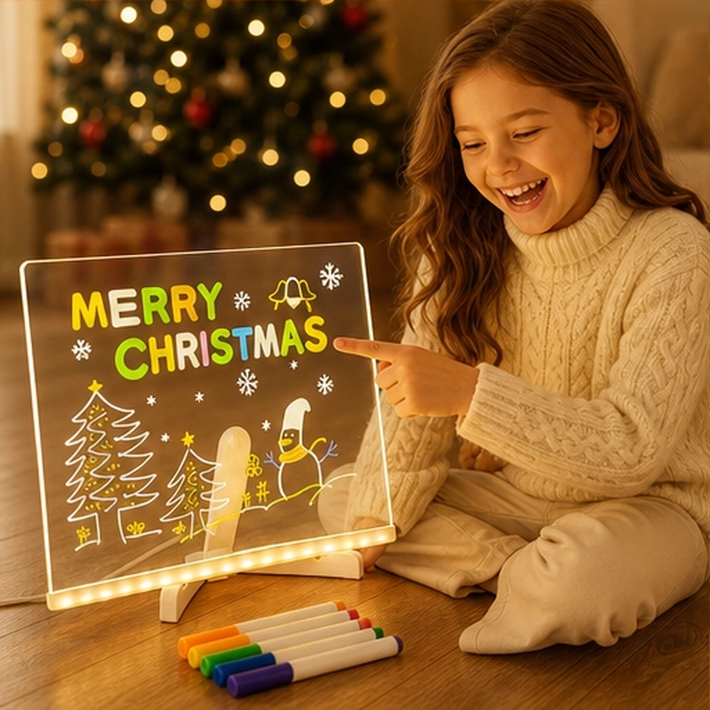 Doodlebeam – Light-Up LED Drawing Board for Kids, Erasable &amp; USB Powered + 50% OFF