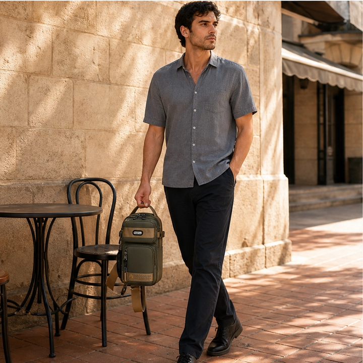 Rovic – Waterproof Anti-Theft Crossbody Sling Bag with USB Port + 50% OFF