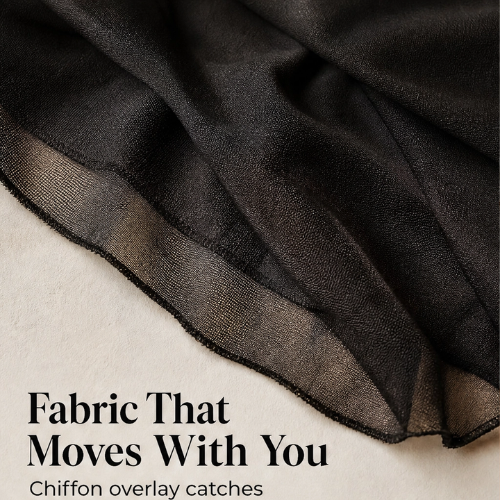Noirelle – One-Shoulder Mesh Maxi Dress with Front &amp; Side Slit + 50% OFF