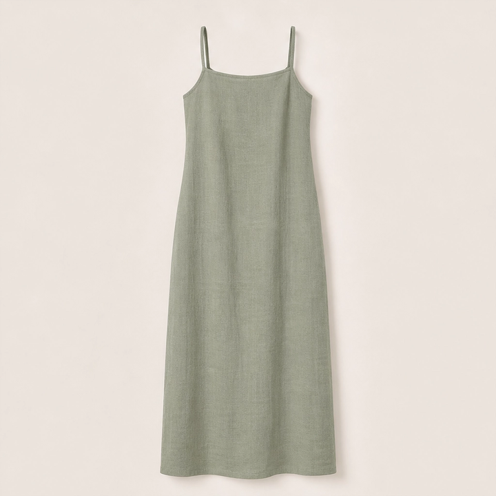Driftelle – Breathable Cotton-Blend Maxi Slip Dress + 50% OFF