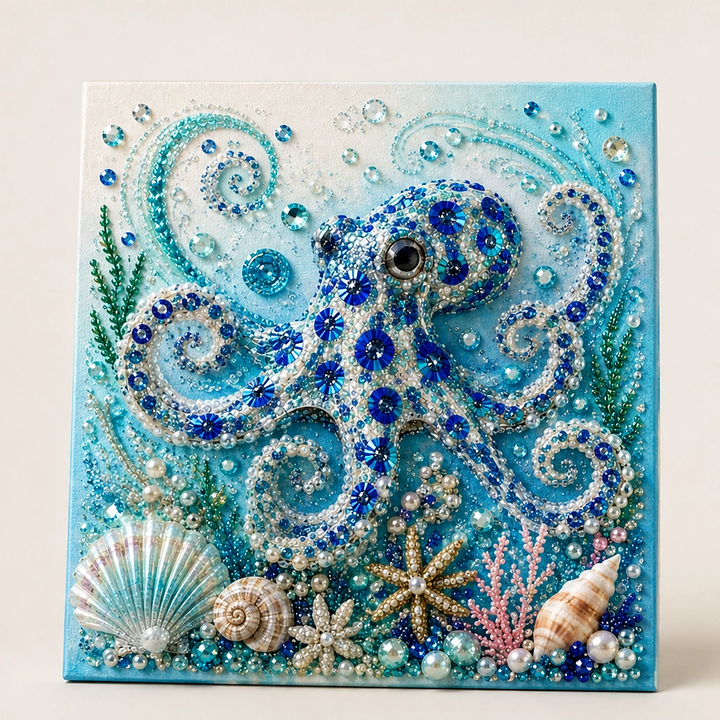 Nacre – Sparkling 3D Pearl Mosaic Ocean Art DIY Kit, 12×12 in + 50% OFF