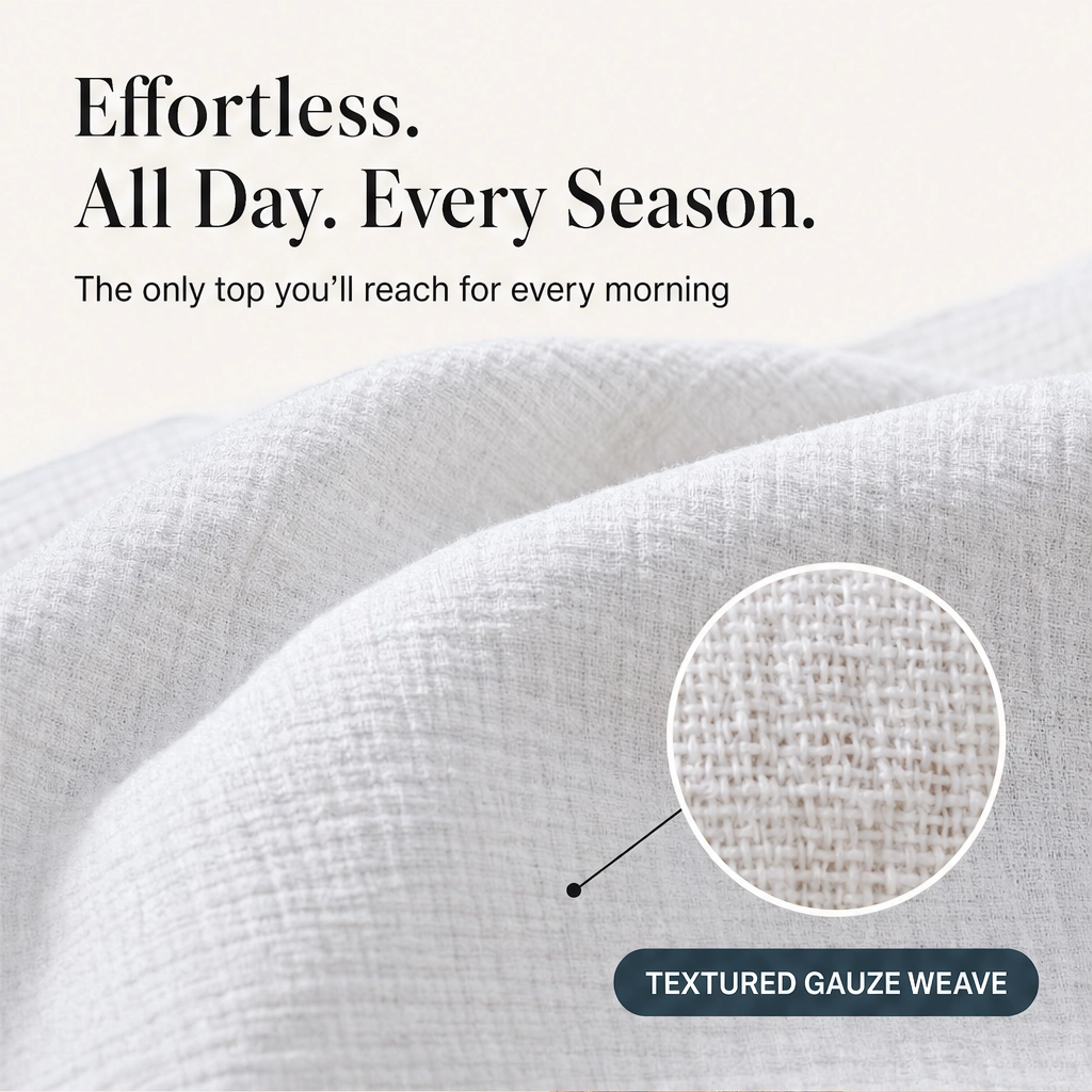 Willowlane – Soft Cotton-Linen Hooded V-Neck Top with Pocket + 50% OFF
