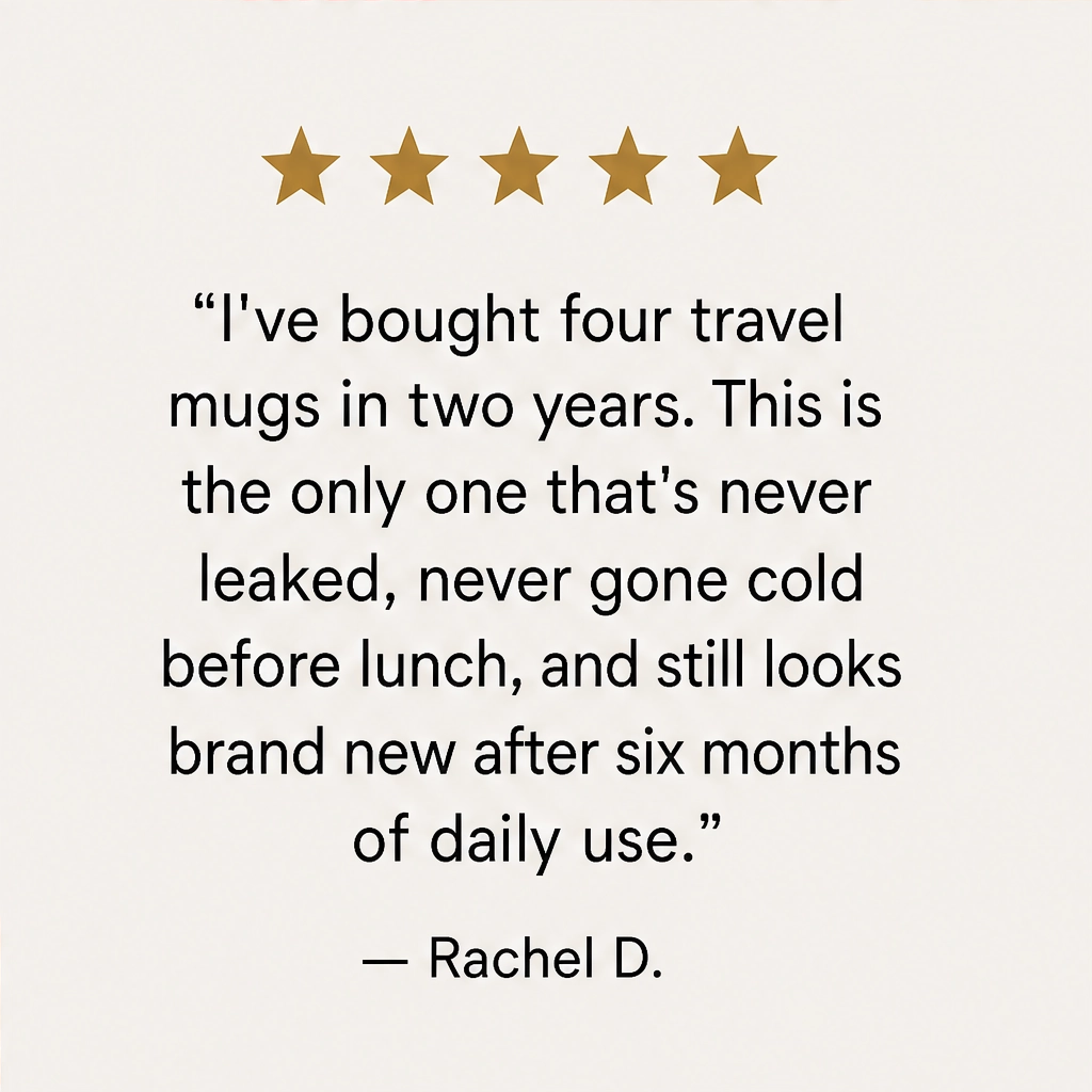 Emberly – Insulated Stainless Steel Coffee Mug with Leak-Lock Lid, Removable Grip &amp; Wrist Strap + 50% OFF