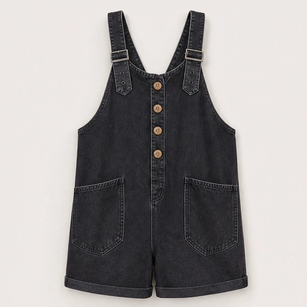Marlowe – Adjustable-Strap Denim Jumpsuit with Deep Pockets + 50% OFF