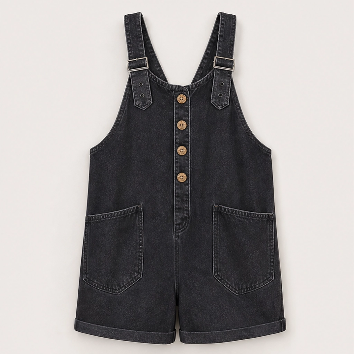 Marlowe – Adjustable-Strap Denim Jumpsuit with Deep Pockets + 50% OFF