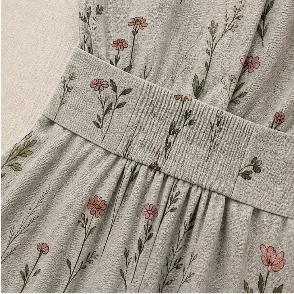 Wrenvale – Floral V-Neck Wide-Leg Jumpsuit with Defined Waist + 50% OFF
