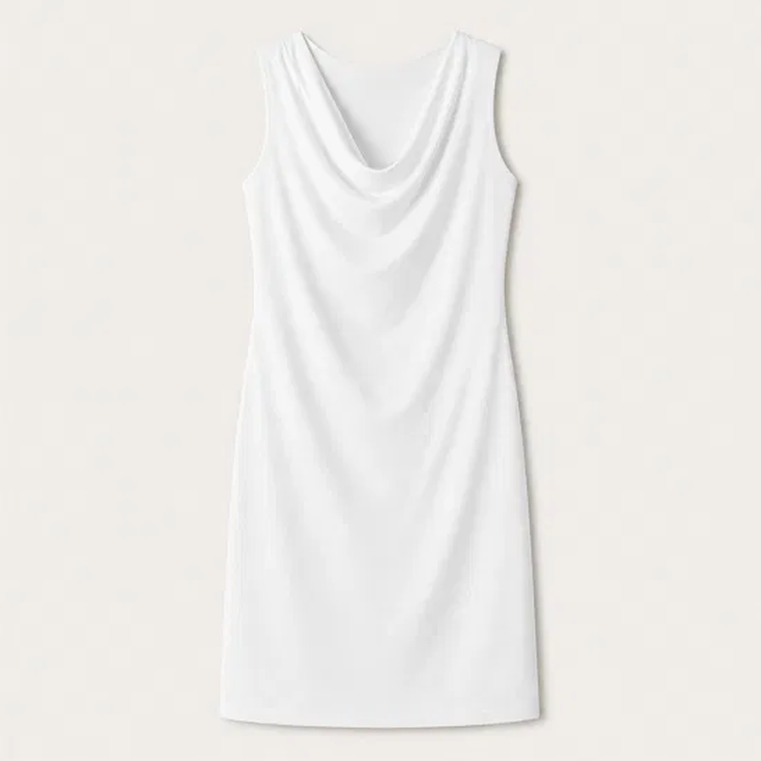 Veloura – Cowl Neck Slim Fit Dress with Hidden Pockets + 50% OFF
