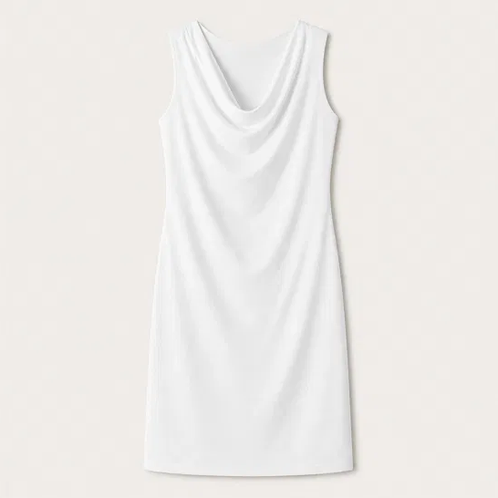 Veloura – Cowl Neck Slim Fit Dress with Hidden Pockets + 50% OFF