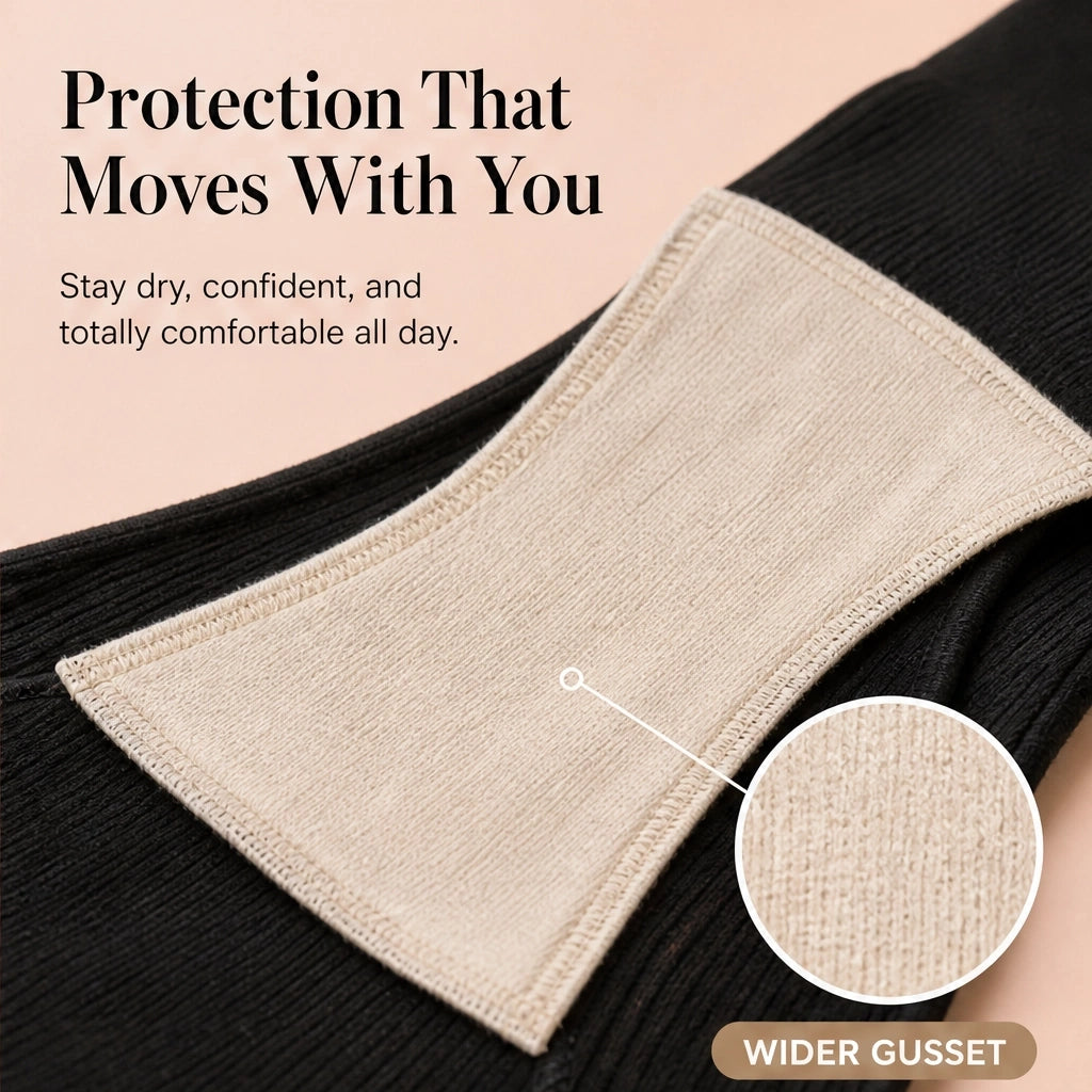 Cossett – High-Waist Leak-Proof Cotton Panties + 50% OFF