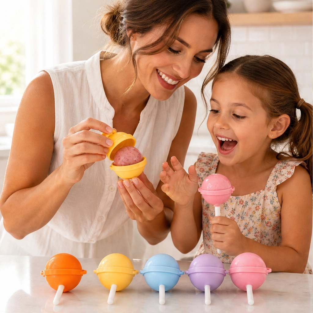 Popova – Easy-Release Silicone Lollipop Popsicle Molds for Homemade Frozen Treats + 50% OFF