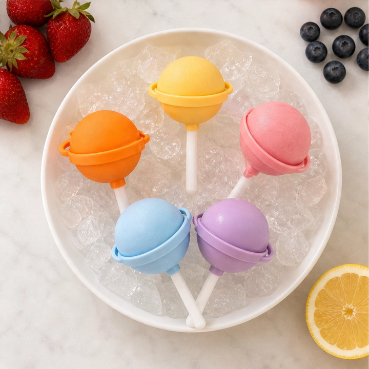 Popova – Easy-Release Silicone Lollipop Popsicle Molds for Homemade Frozen Treats + 50% OFF