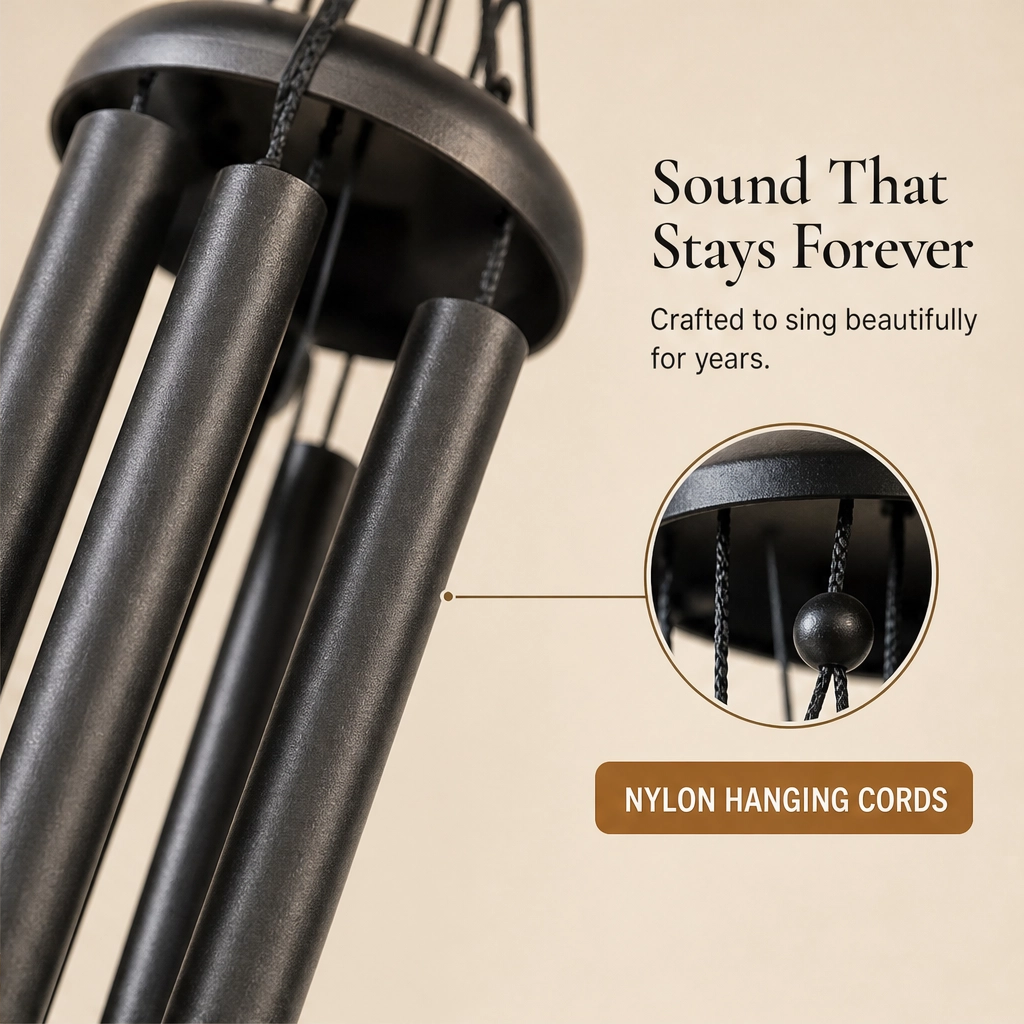 Willowdale – Deep-Tone Aluminum Wind Chime, Hand-Painted Birds, Garden &amp; Memorial Decor + 50% OFF