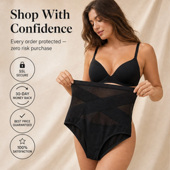 Sculptelle – High-Waist Cross Tummy Control Shaping Panties + 50% OFF