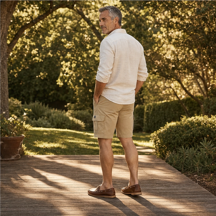Ridgeline – Lightweight Breathable Cargo Shorts with Secure Zip Pockets + 50% OFF