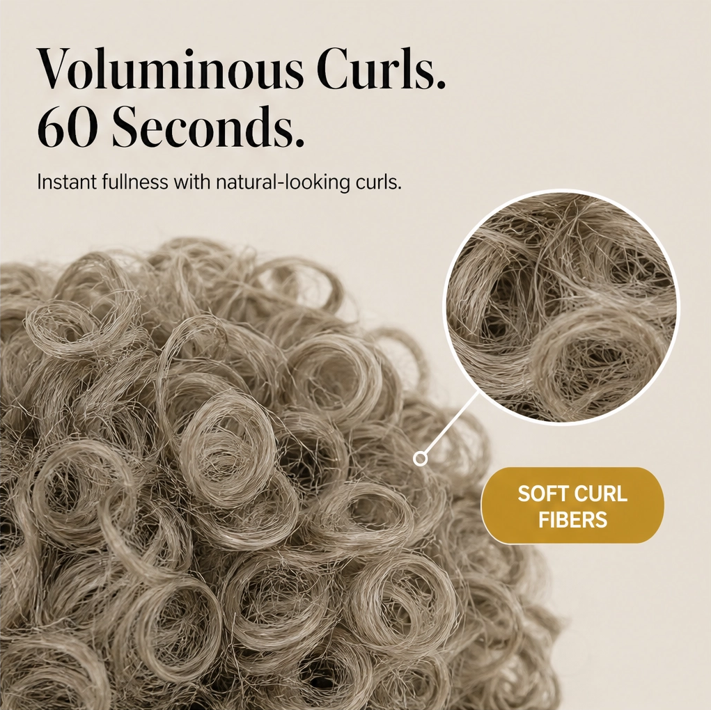 Tousselle – Drawstring Messy Curly Bun Hairpiece + 50% OFF