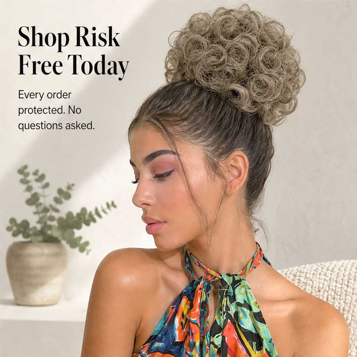 Tousselle – Drawstring Messy Curly Bun Hairpiece + 50% OFF