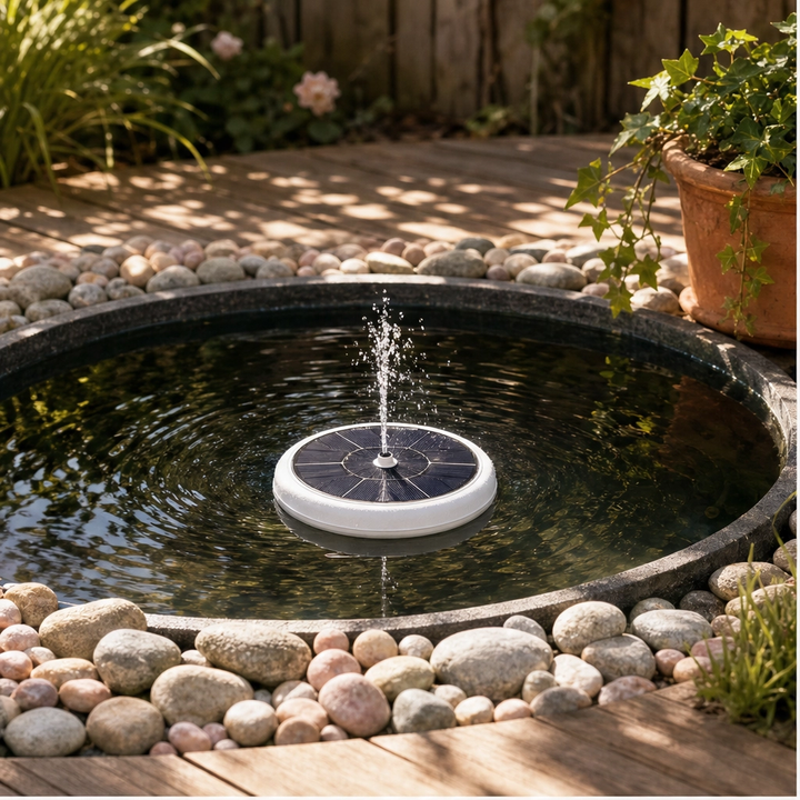 Wrenbrook – Anti-Drift Solar Fountain Pump for Birdbaths &amp; Ponds + 50% OFF