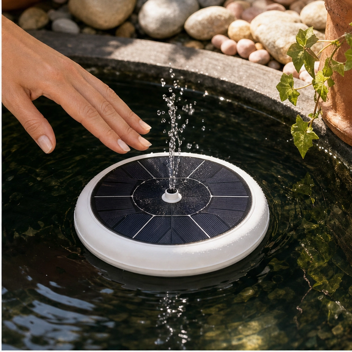 Wrenbrook – Anti-Drift Solar Fountain Pump for Birdbaths &amp; Ponds + 50% OFF