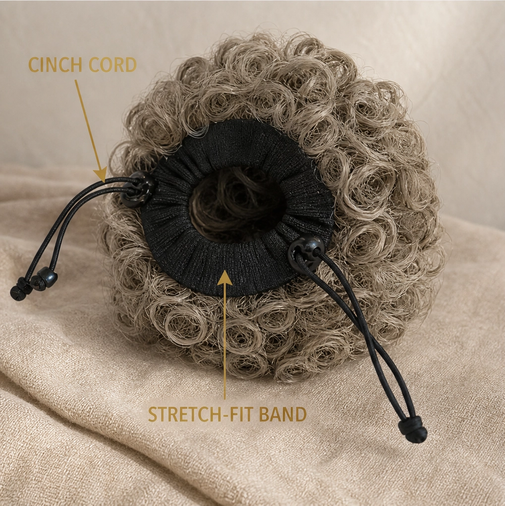 Tousselle – Drawstring Messy Curly Bun Hairpiece + 50% OFF