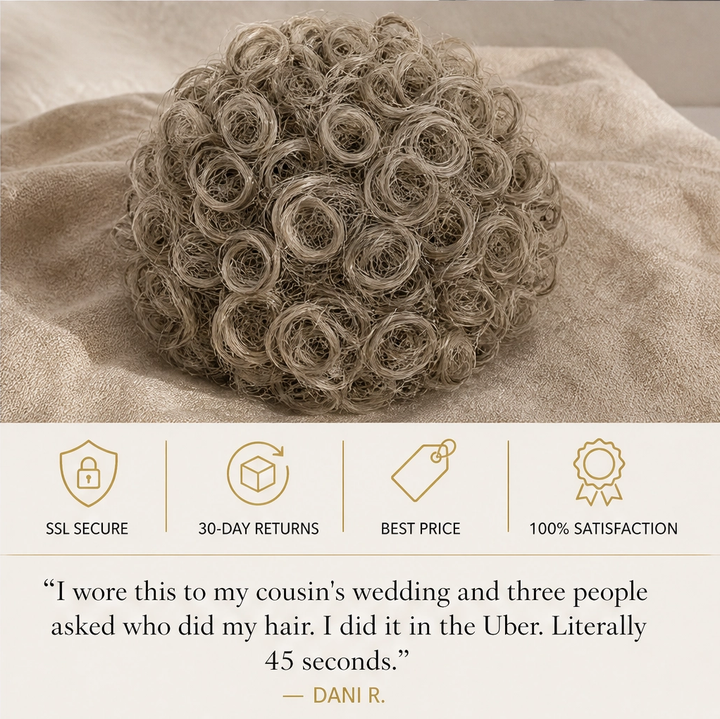 Tousselle – Drawstring Messy Curly Bun Hairpiece + 50% OFF