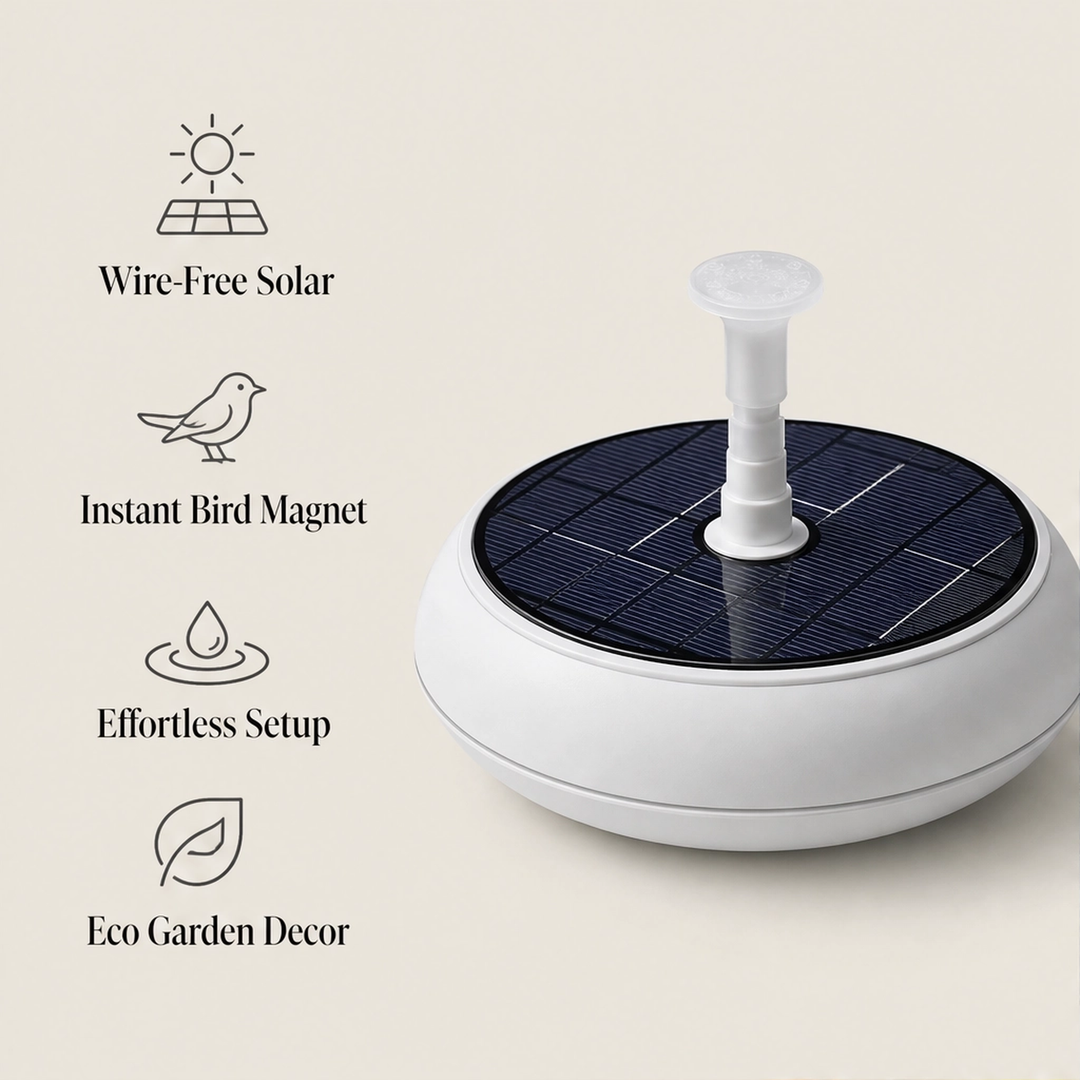 Wrenbrook – Anti-Drift Solar Fountain Pump for Birdbaths &amp; Ponds + 50% OFF