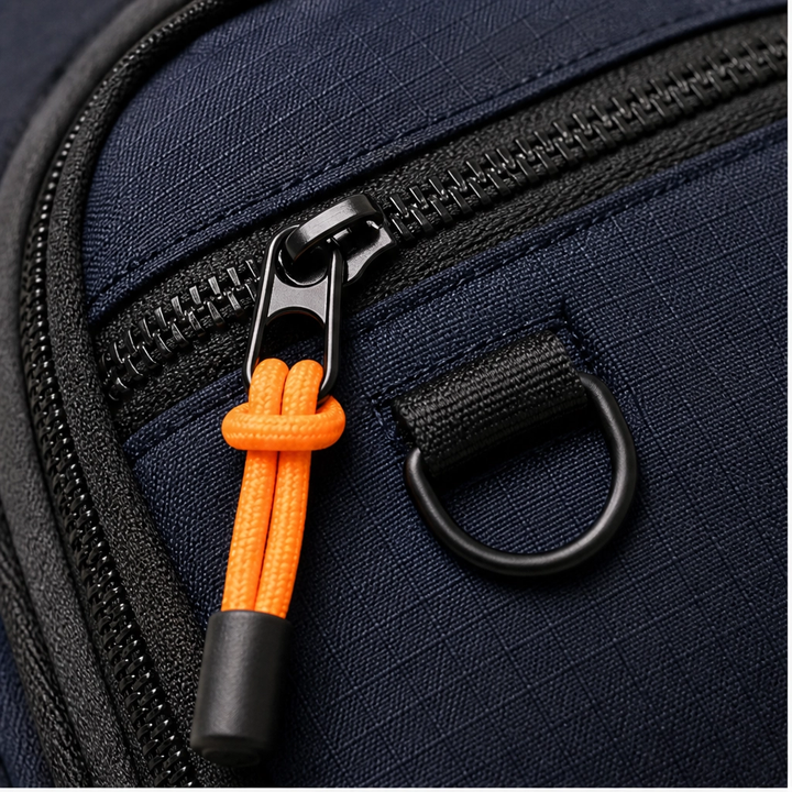 Stridewell – Water-Repellent Multi-Pocket Crossbody Sling Bag with Headphone Port + 50% OFF