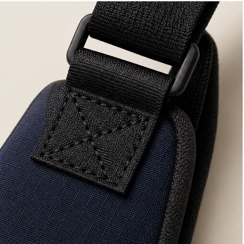 Stridewell – Water-Repellent Multi-Pocket Crossbody Sling Bag with Headphone Port + 50% OFF