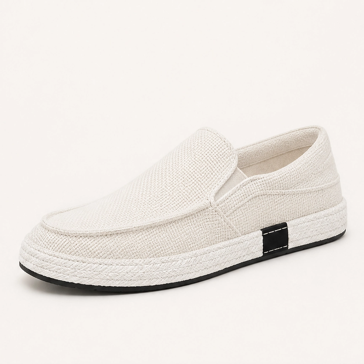 Driftloom – Breathable Linen Slip-On Loafers with Braided Midsole + 50% OFF