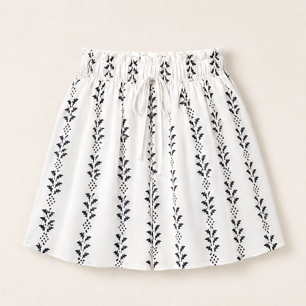 Wanderlyn – Flowy High-Waist Bohemian Print Shorts + 50% OFF