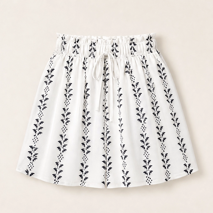 Wanderlyn – Flowy High-Waist Bohemian Print Shorts + 50% OFF