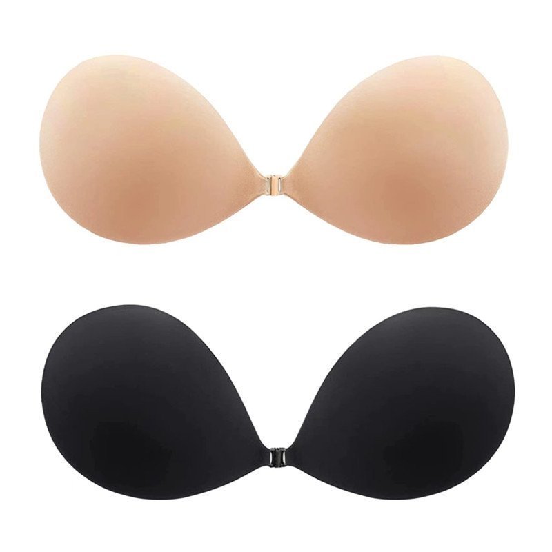 Bareform – Invisible Adhesive Push-Up Bra with Front Gathering Clasp + 1+1 FREE