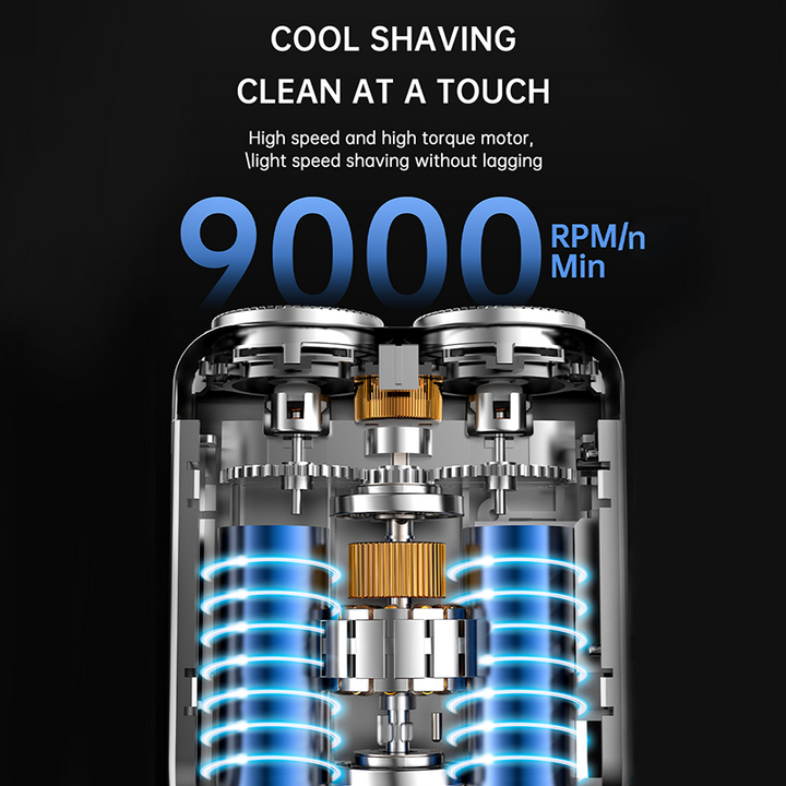 Torvik – Dual Floating Blade Pocket Electric Shaver, 60-Min Runtime + 50% OFF